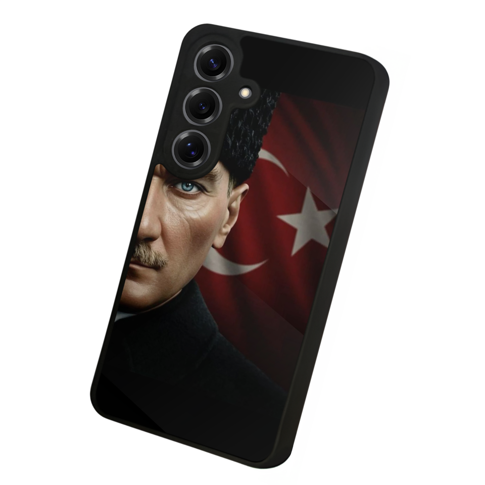 Samsung Galaxy S25 Uyumlu Mustafa Kemal Ataturk Tasarımlı Glossy Premium Kılıf