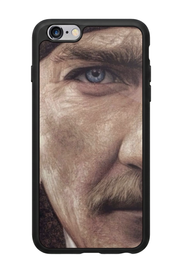 iPhone 6s Plus Uyumlu Mustafa Kemal Ataturk Tasarımlı Glossy Premium Kılıf