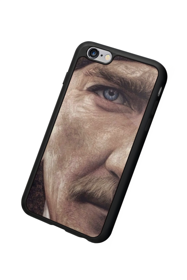 iPhone 6s Plus Uyumlu Mustafa Kemal Ataturk Tasarımlı Glossy Premium Kılıf