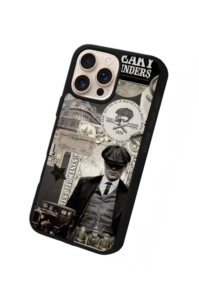 iPhone 14 Pro Uyumlu Peaky Blinders Tasarımlı Glossy Premium Kılıf
