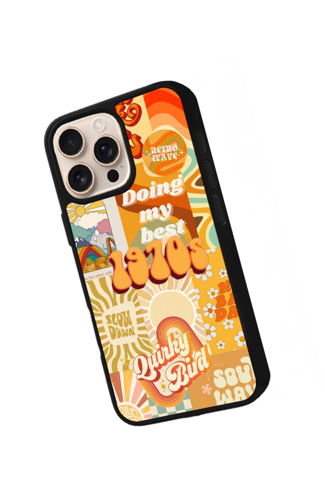 iPhone 16 Pro Max Uyumlu Poster Tasarımlı Glossy Premium Kılıf