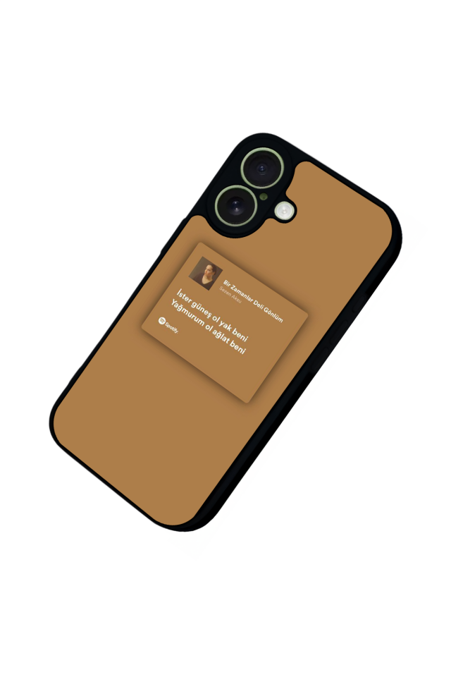 iPhone 17 Uyumlu Sarki Sozleri Tasarımlı Glossy Premium Kılıf