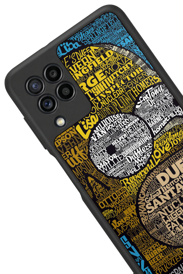 Samsung Galaxy M22 Uyumlu The Simpsons Tasarımlı Glossy Premium Kılıf
