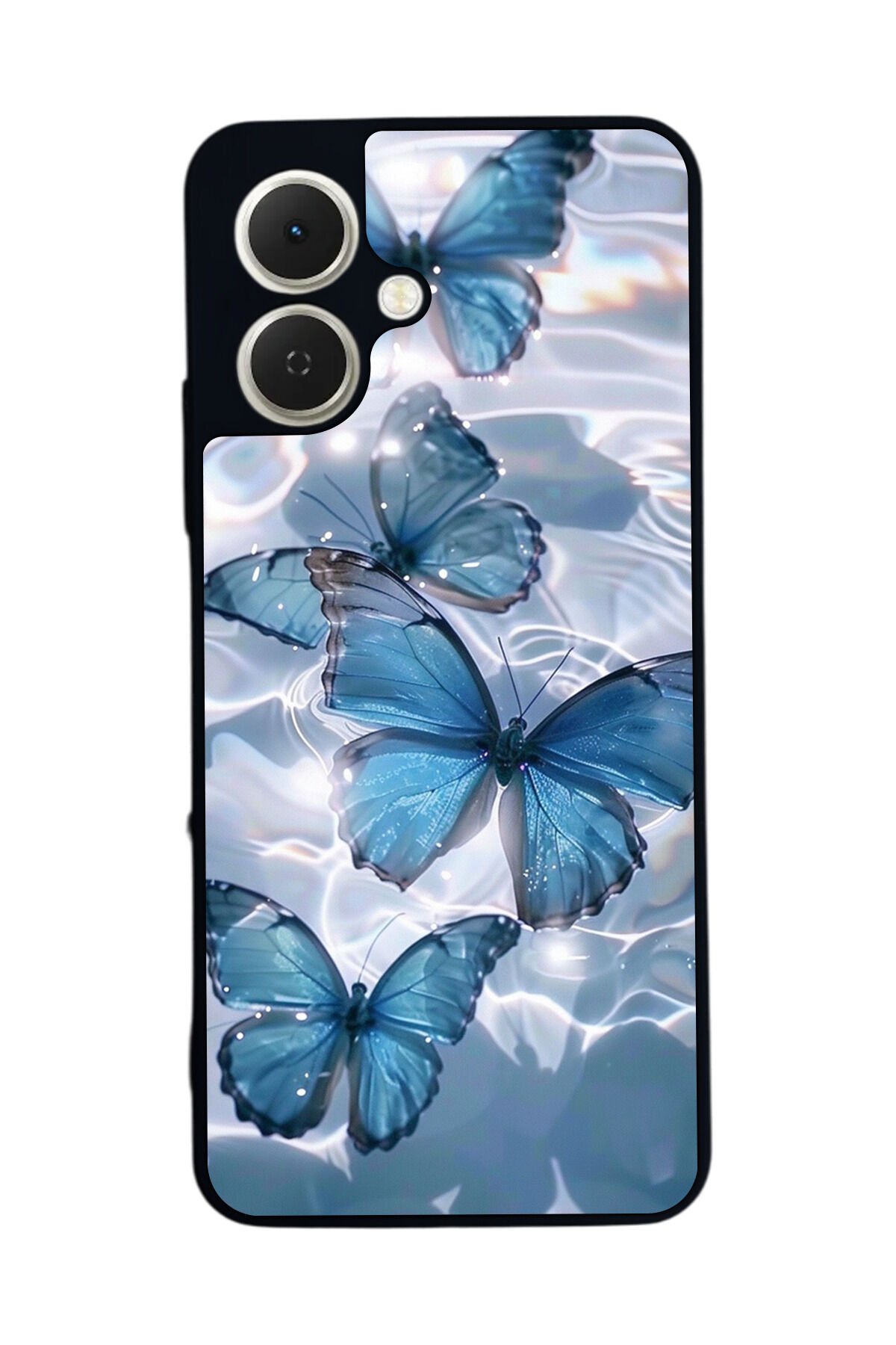 Tecno Spark GO 2 Uyumlu Kelebek Tasarımlı Glossy Premium Kılıf