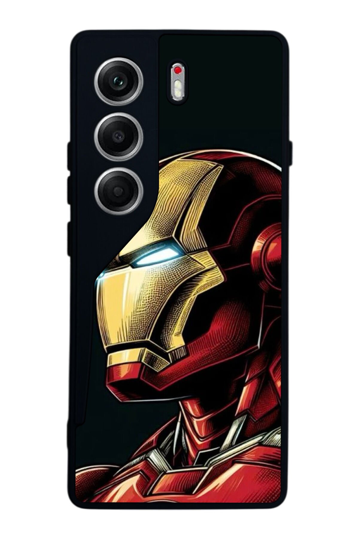 Tecno Camon 40 Uyumlu Iron Man ( Demir Adam ) Tasarımlı Glossy Premium Kılıf