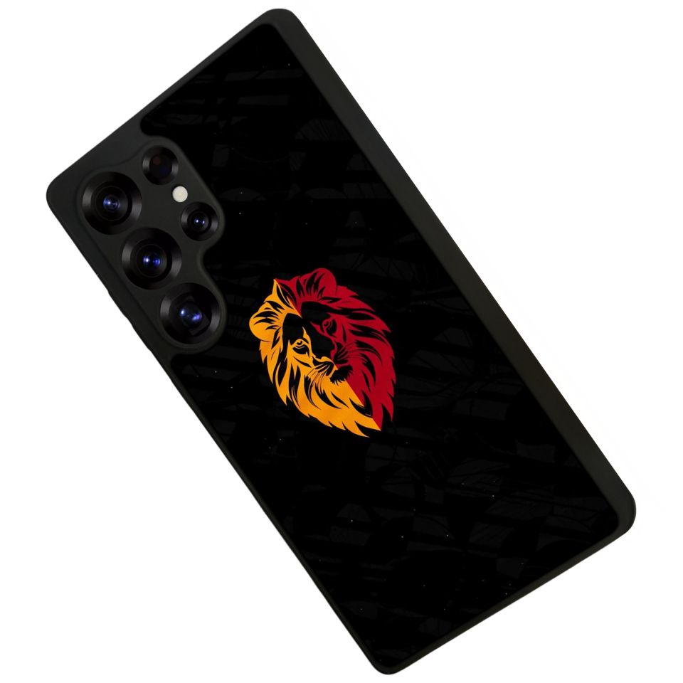 Samsung Galaxy S25 Ultra Uyumlu Aslan Tasarımlı Glossy Premium Kılıf