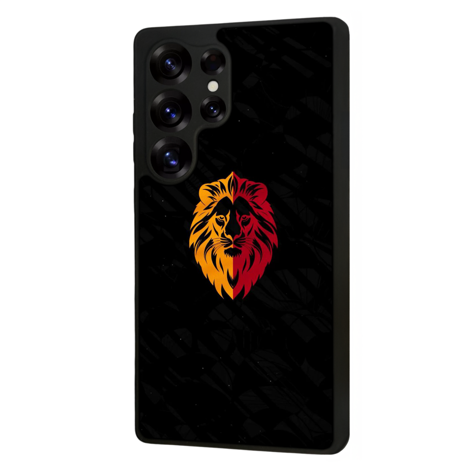 Samsung Galaxy S25 Ultra Uyumlu Aslan Tasarımlı Glossy Premium Kılıf