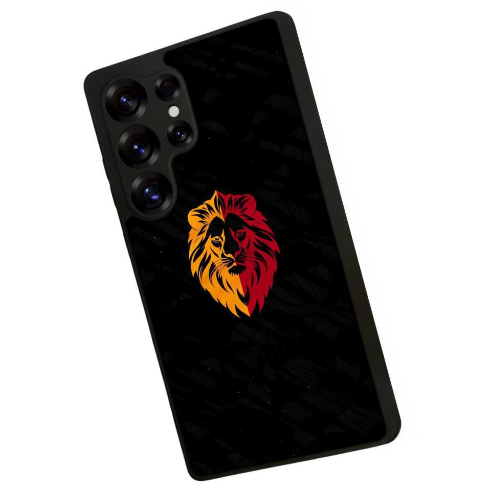 Samsung Galaxy S25 Ultra Uyumlu Aslan Tasarımlı Glossy Premium Kılıf