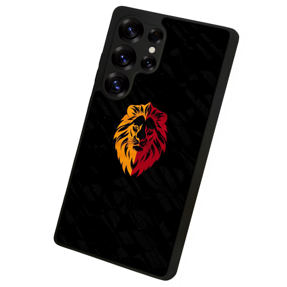 Samsung Galaxy S25 Ultra Uyumlu Aslan Tasarımlı Glossy Premium Kılıf