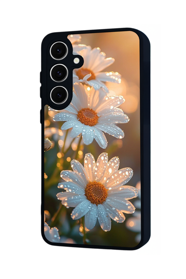 Samsung Galaxy S24 FE Uyumlu Cicek Tasarımlı Glossy Premium Kılıf