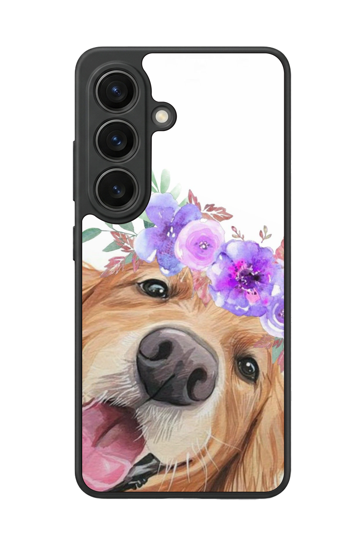 Samsung Galaxy S26 Uyumlu Golden Kopek Tasarımlı Glossy Premium Kılıf