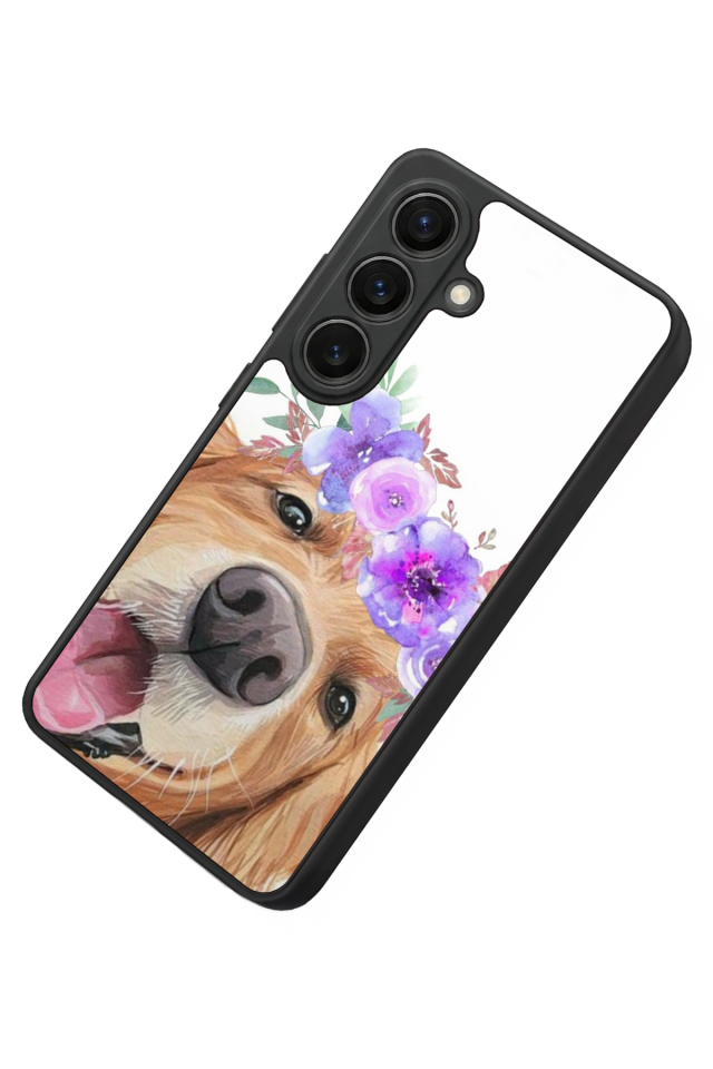 Samsung Galaxy S26 Uyumlu Golden Kopek Tasarımlı Glossy Premium Kılıf