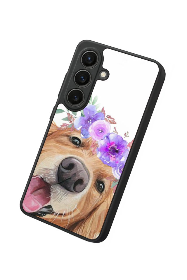 Samsung Galaxy S26 Uyumlu Golden Kopek Tasarımlı Glossy Premium Kılıf