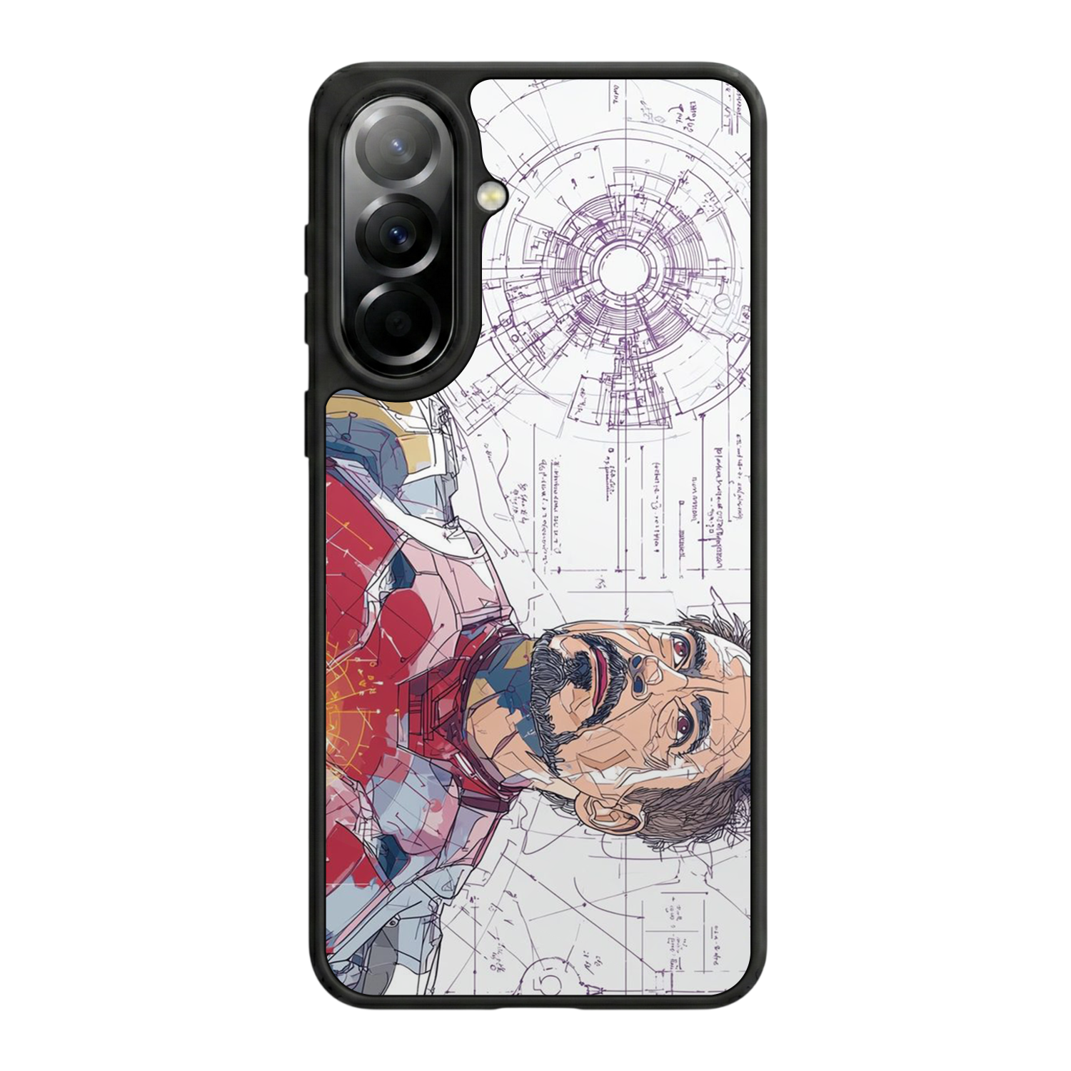 Samsung Galaxy A37 Uyumlu Iron Man ( Demir Adam ) Tasarımlı Glossy Premium Kılıf