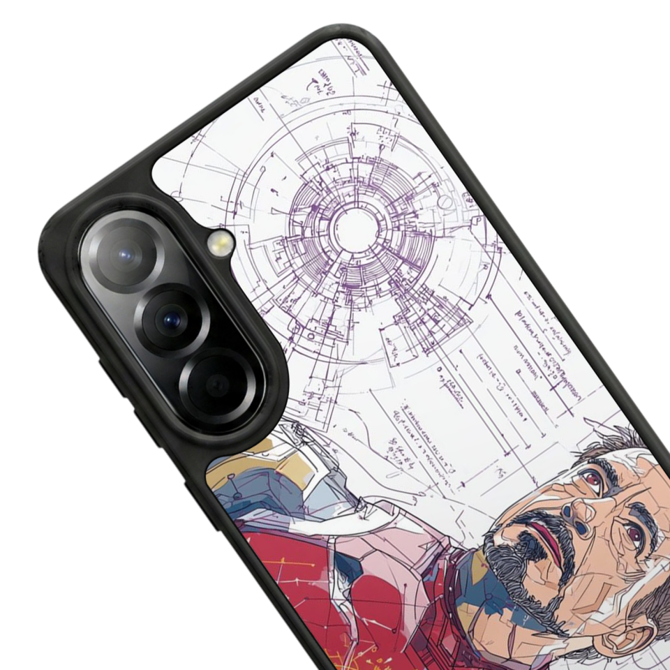 Samsung Galaxy A37 Uyumlu Iron Man ( Demir Adam ) Tasarımlı Glossy Premium Kılıf