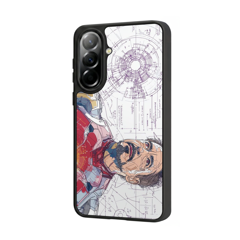 Samsung Galaxy A37 Uyumlu Iron Man ( Demir Adam ) Tasarımlı Glossy Premium Kılıf