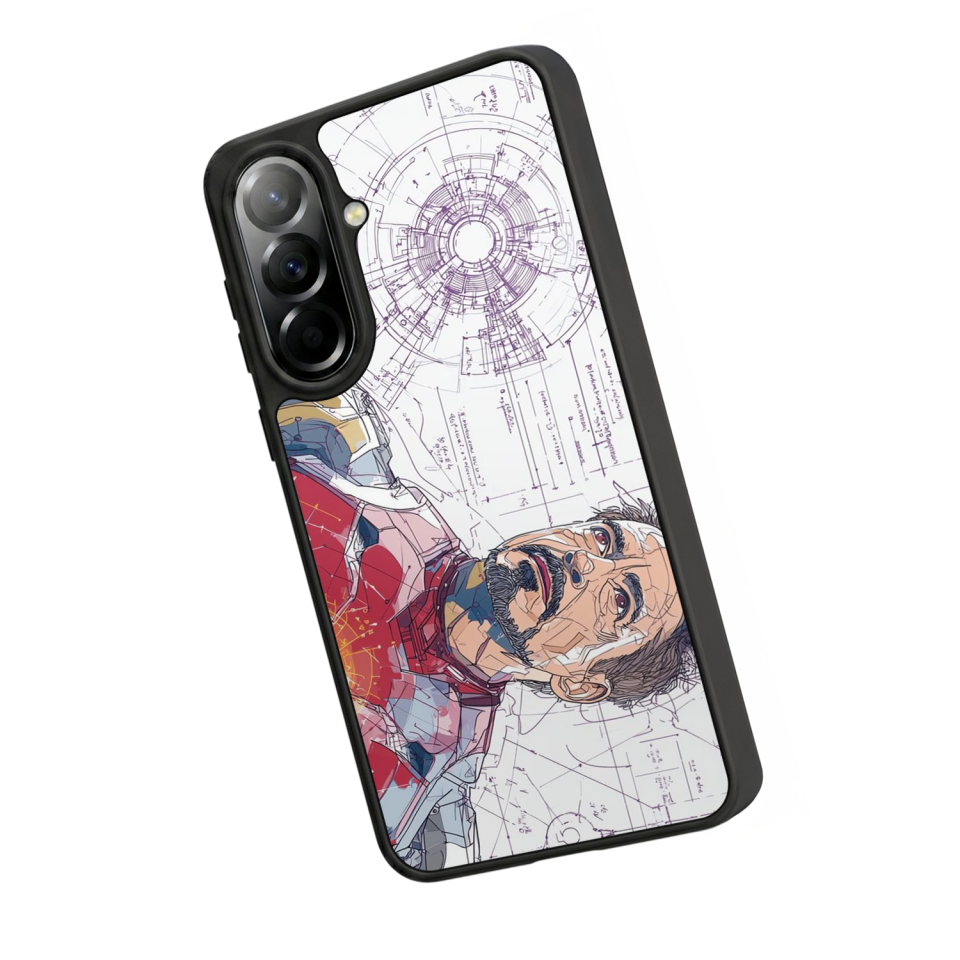 Samsung Galaxy A37 Uyumlu Iron Man ( Demir Adam ) Tasarımlı Glossy Premium Kılıf