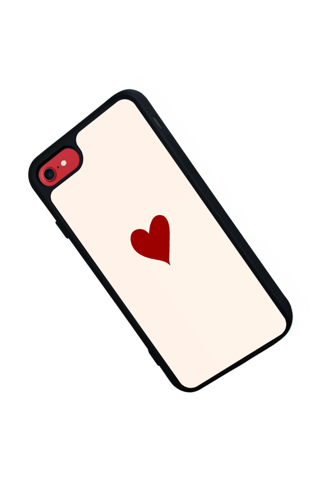 iPhone 7 Uyumlu Kalp Love Tasarımlı Glossy Premium Kılıf