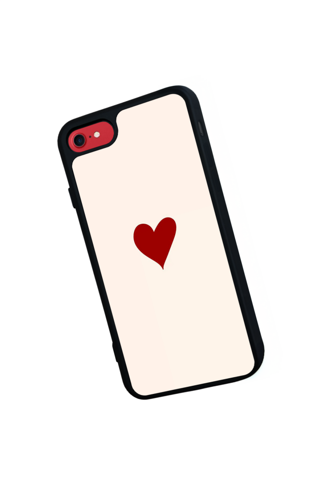 iPhone 7 Uyumlu Kalp Love Tasarımlı Glossy Premium Kılıf