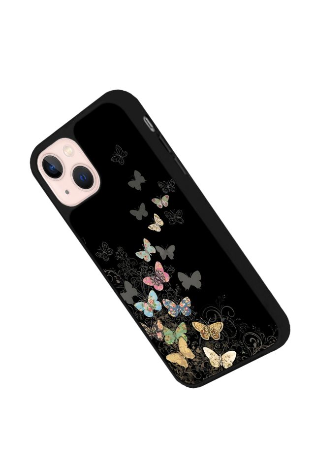 iPhone 15 Plus Uyumlu Kelebek Tasarımlı Glossy Premium Kılıf