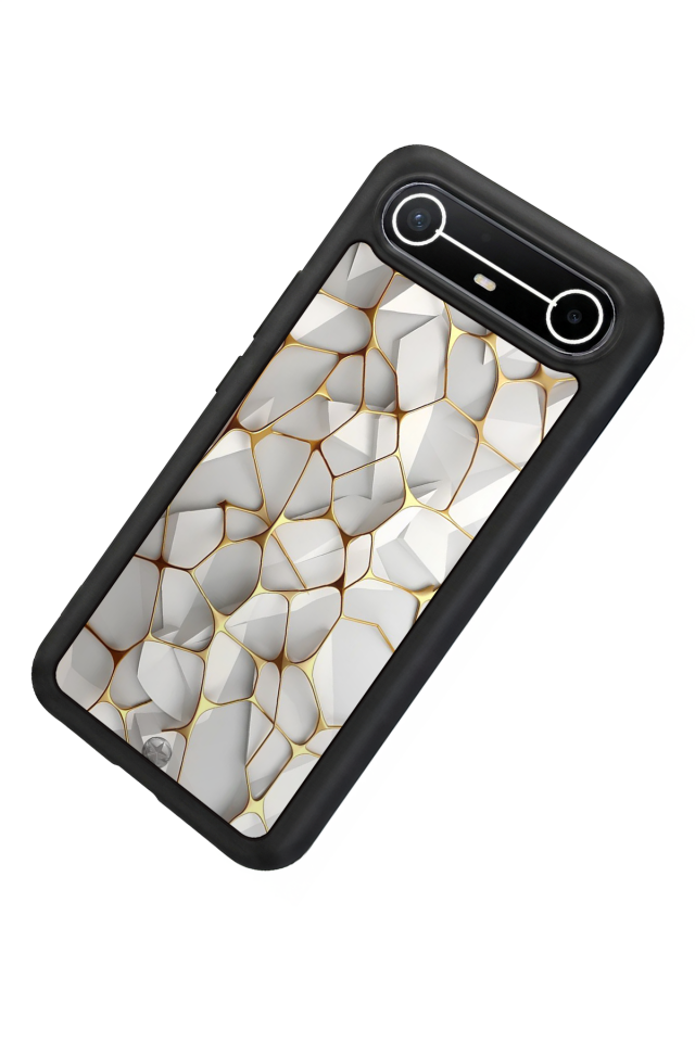 Tecno Spark Slim 5G Uyumlu Mermer Marble Tasarımlı Glossy Premium Kılıf