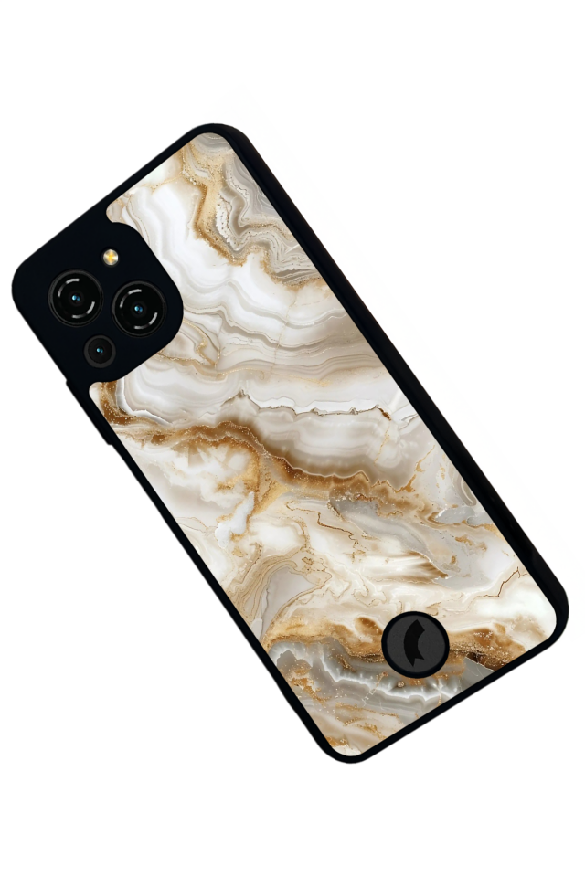 Reeder S23 Pro Max Uyumlu Mermer Marble Tasarımlı Glossy Premium Kılıf