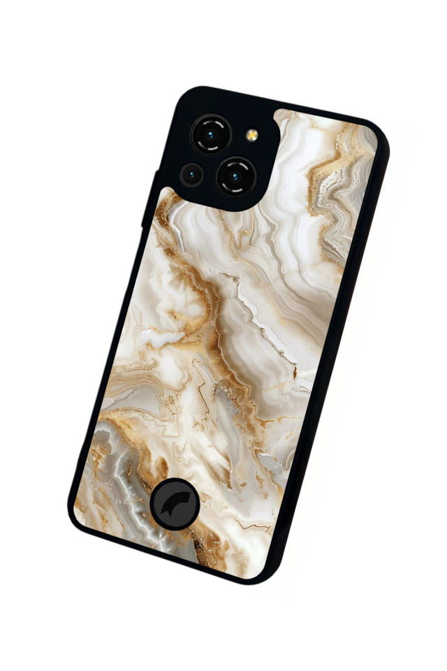Reeder S23 Pro Max Uyumlu Mermer Marble Tasarımlı Glossy Premium Kılıf