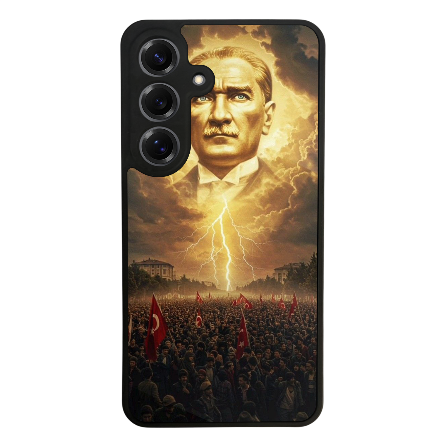 Samsung Galaxy S25 Uyumlu Mustafa Kemal Ataturk Tasarımlı Glossy Premium Kılıf
