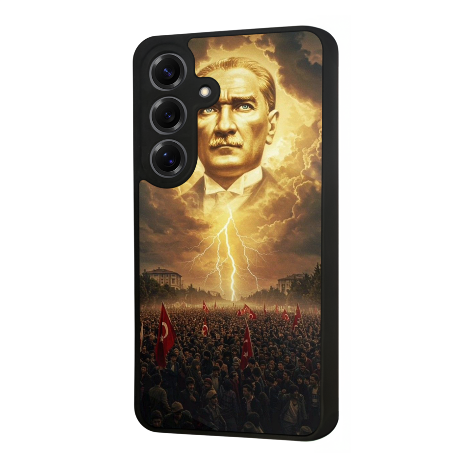 Samsung Galaxy S25 Uyumlu Mustafa Kemal Ataturk Tasarımlı Glossy Premium Kılıf