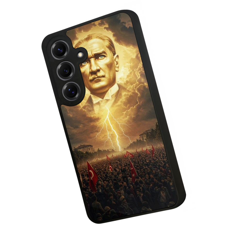 Samsung Galaxy S25 Uyumlu Mustafa Kemal Ataturk Tasarımlı Glossy Premium Kılıf