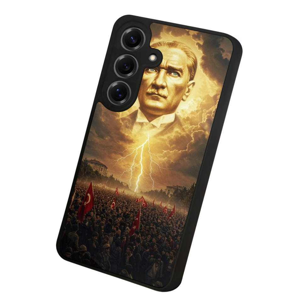 Samsung Galaxy S25 Uyumlu Mustafa Kemal Ataturk Tasarımlı Glossy Premium Kılıf