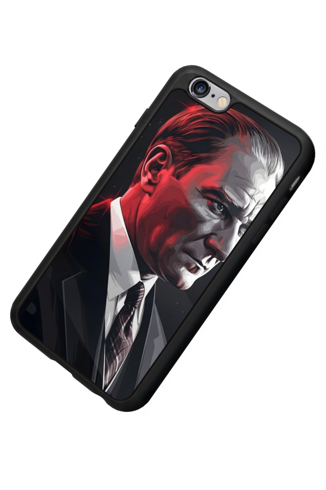 iPhone 6s Plus Uyumlu Mustafa Kemal Ataturk Tasarımlı Glossy Premium Kılıf