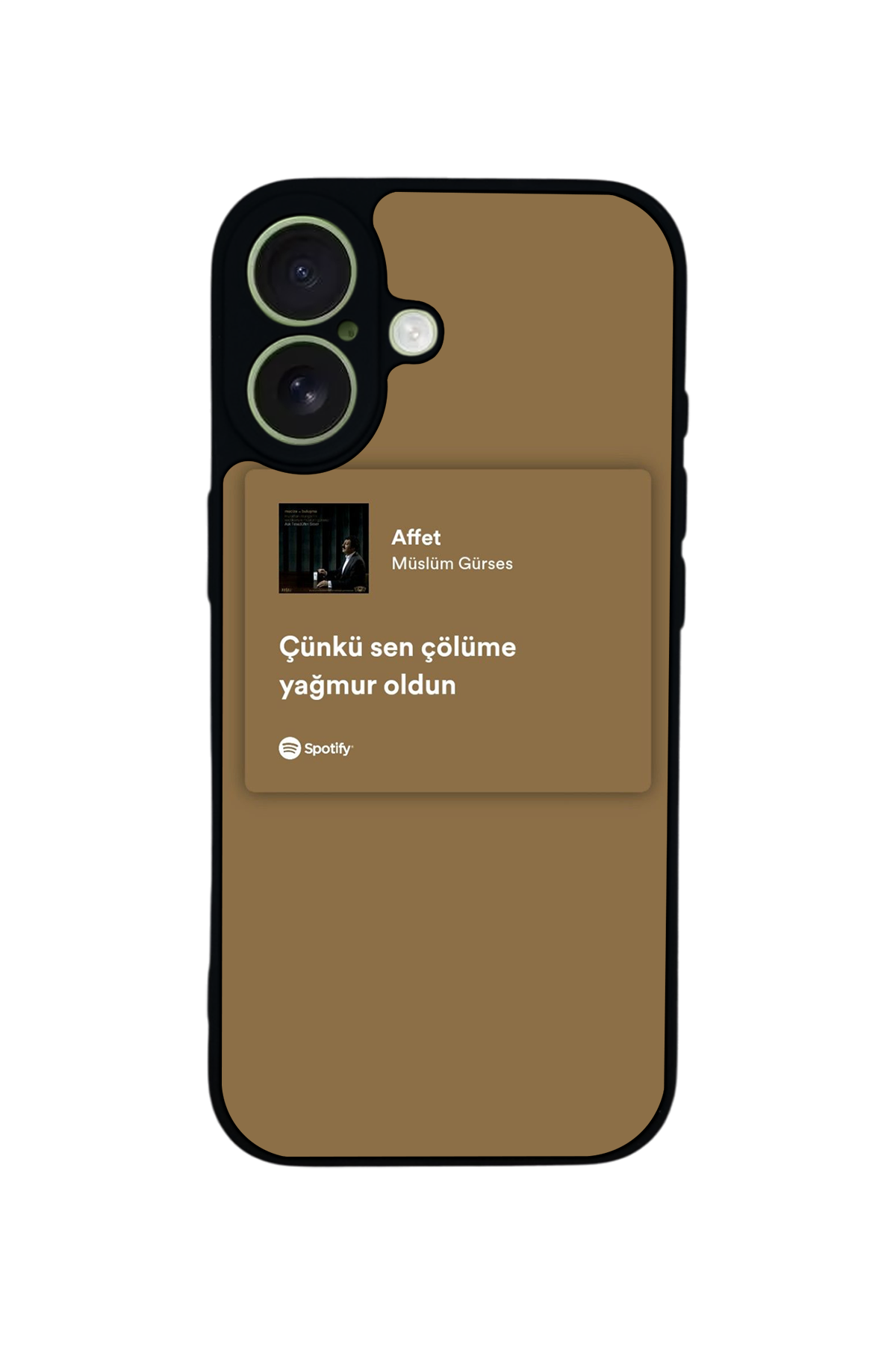 iPhone 17 Uyumlu Sarki Sozleri Tasarımlı Glossy Premium Kılıf