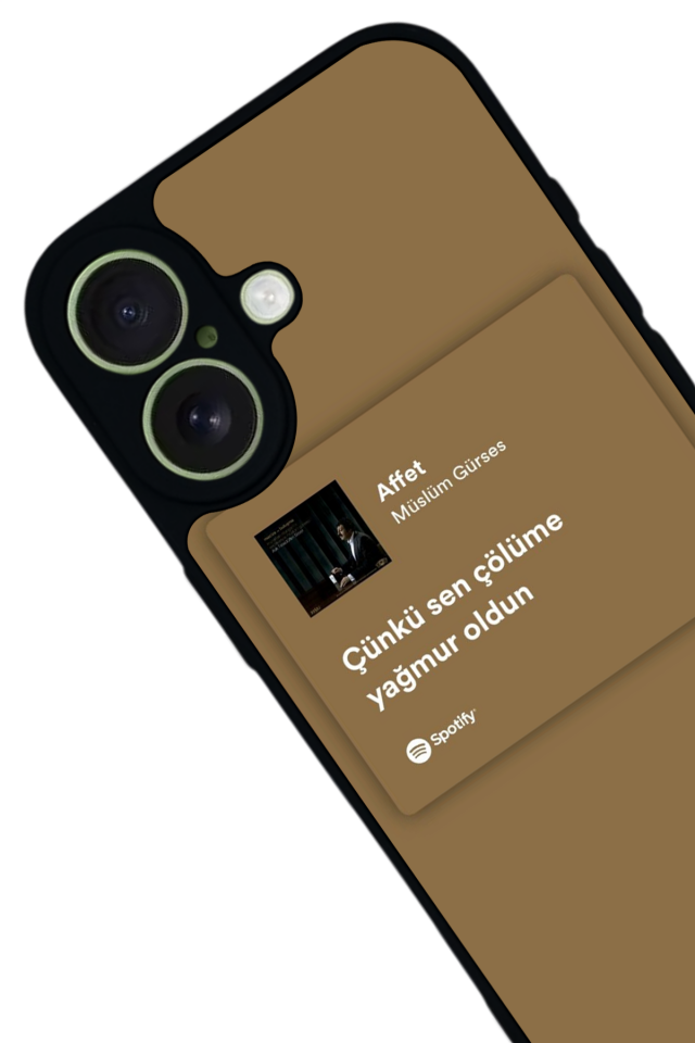 iPhone 17 Uyumlu Sarki Sozleri Tasarımlı Glossy Premium Kılıf