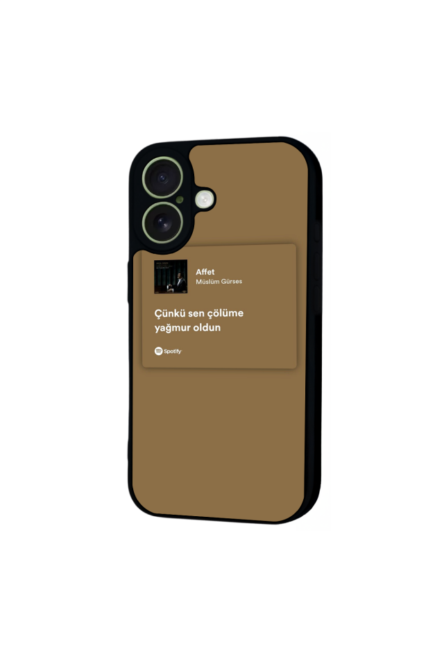 iPhone 17 Uyumlu Sarki Sozleri Tasarımlı Glossy Premium Kılıf