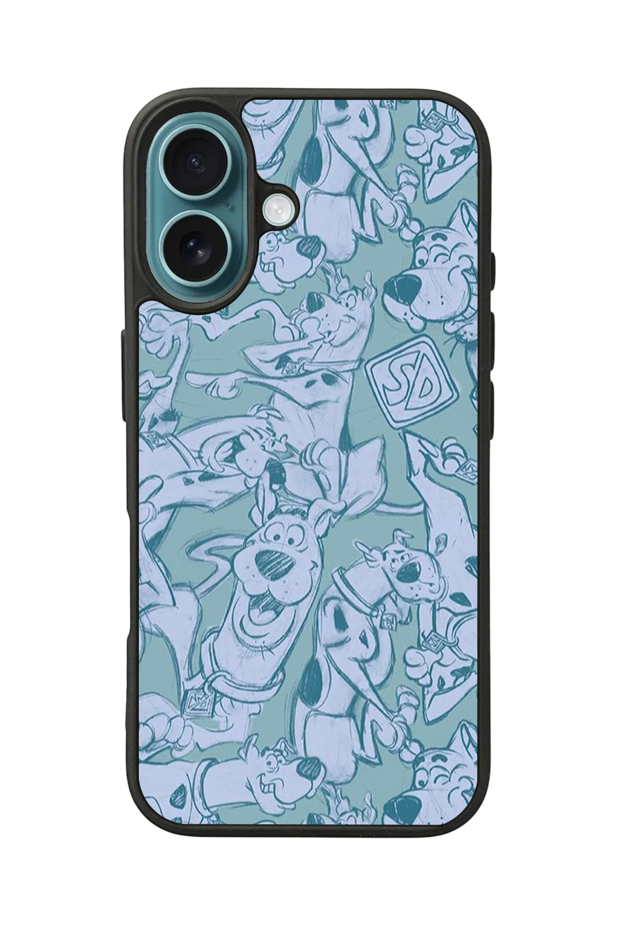 iPhone 16 Uyumlu Scooby Doo Tasarımlı Glossy Premium Kılıf