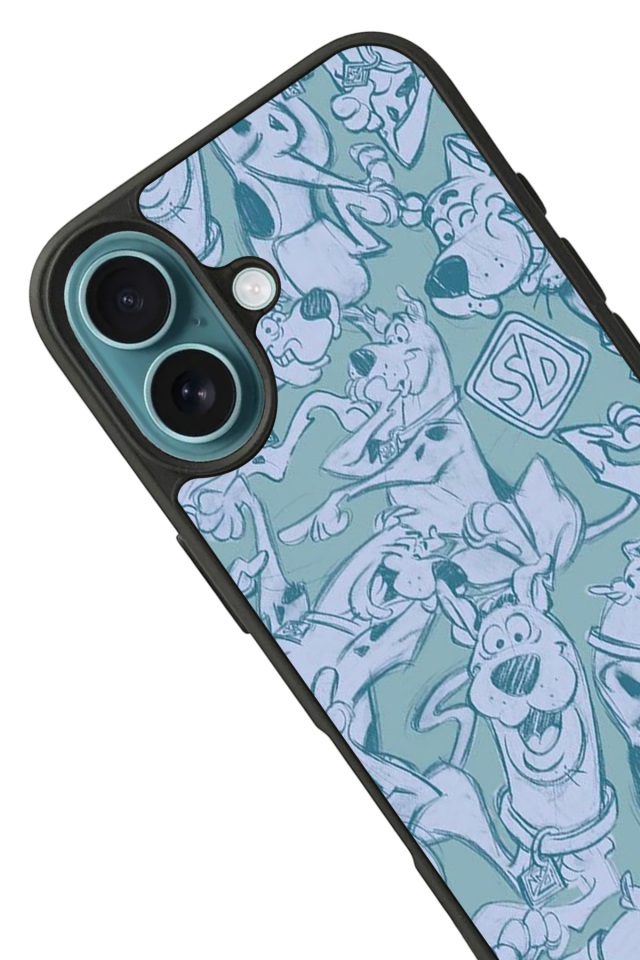 iPhone 16 Uyumlu Scooby Doo Tasarımlı Glossy Premium Kılıf