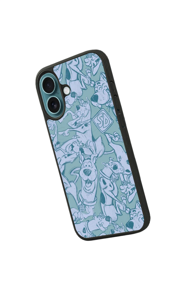 iPhone 16 Uyumlu Scooby Doo Tasarımlı Glossy Premium Kılıf