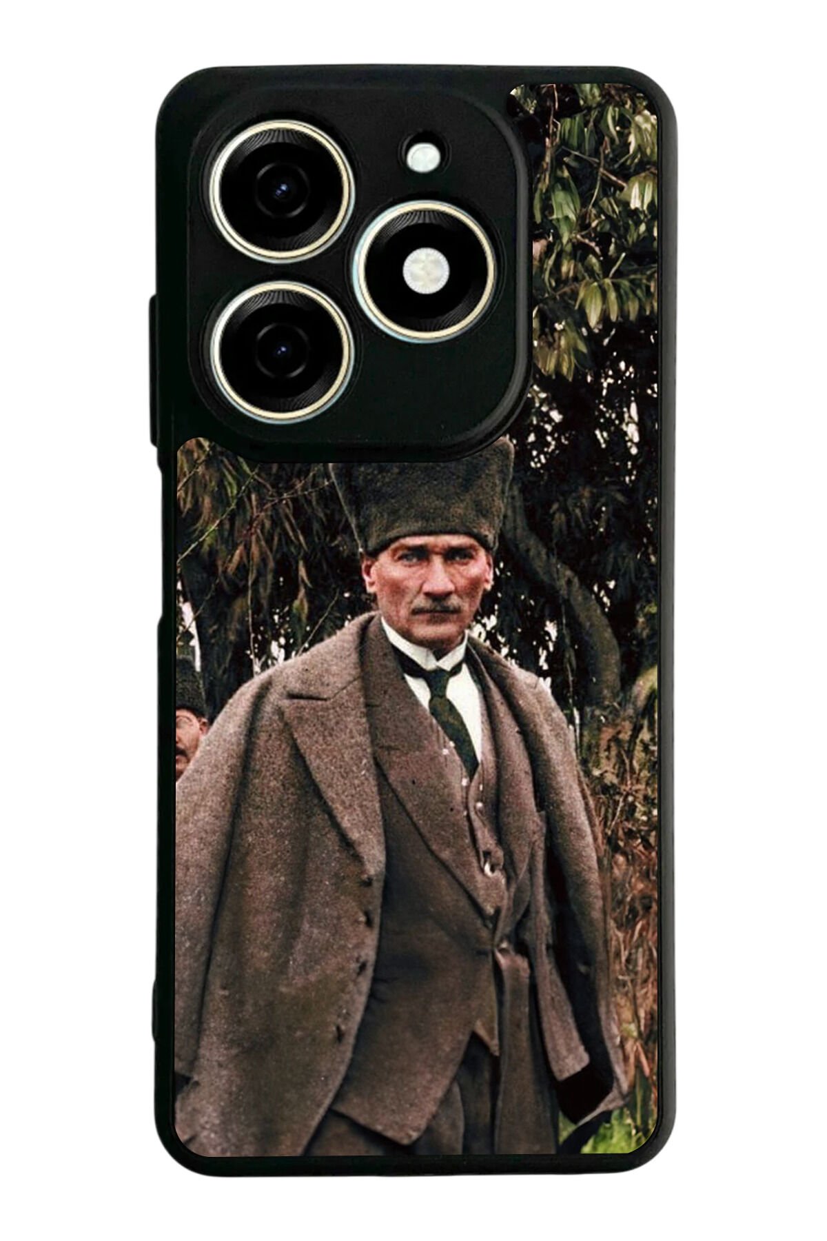 Tecno Spark 20/20C Uyumlu Mustafa Kemal Ataturk Tasarımlı Glossy Premium Kılıf