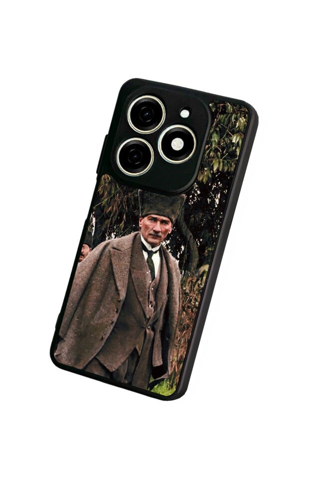 Tecno Spark 20/20C Uyumlu Mustafa Kemal Ataturk Tasarımlı Glossy Premium Kılıf