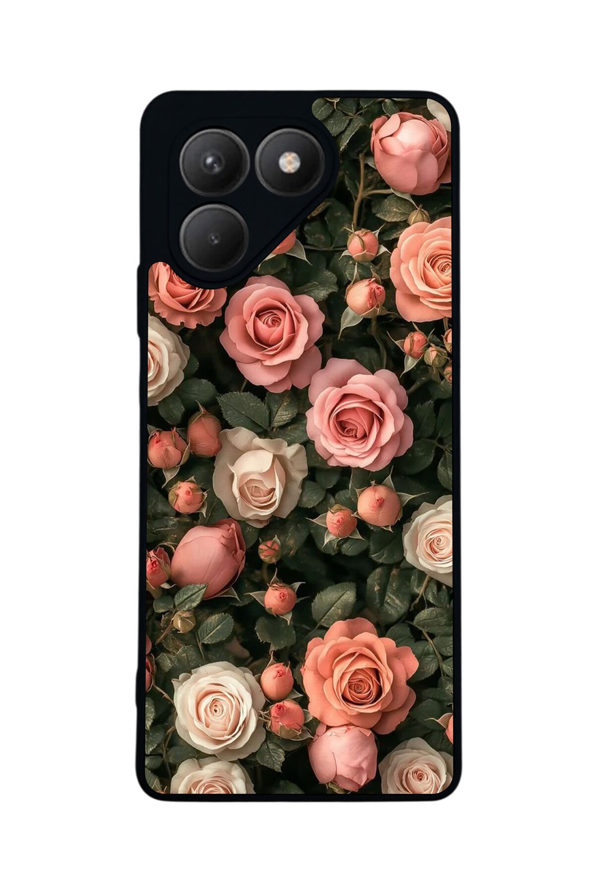 Tecno Pova 7 Mat Uyumlu Siyah Kılıf – Yumuşak Silikon, Koruyucu, Şok Emici Kapak