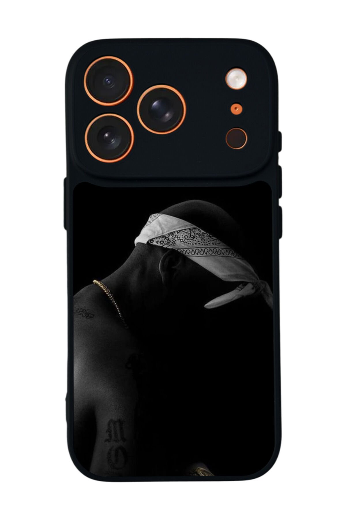 iPhone 17 Pro Uyumlu Tupac Tasarımlı Glossy Premium Kılıf