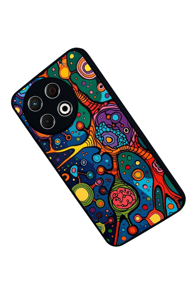 Tecno Spark 30 Pro Uyumlu Abstract Tasarımlı Glossy Premium Kılıf