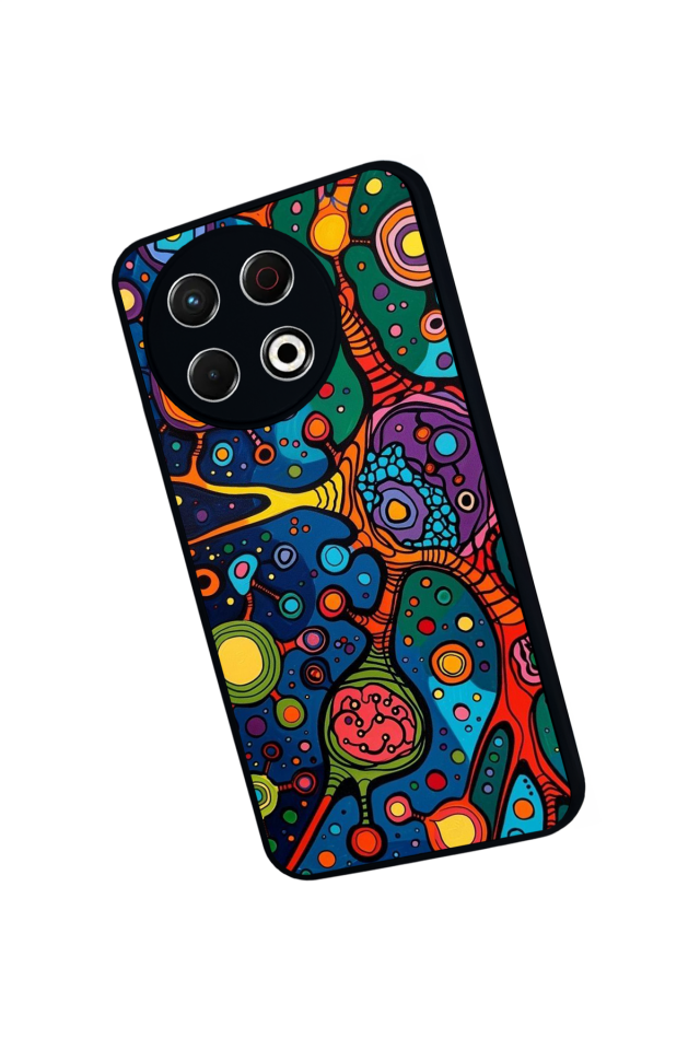 Tecno Spark 30 Pro Uyumlu Abstract Tasarımlı Glossy Premium Kılıf