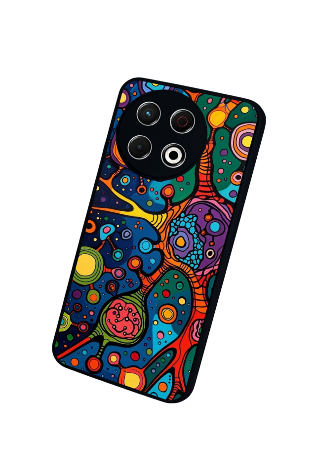 Tecno Spark 30 Pro Uyumlu Abstract Tasarımlı Glossy Premium Kılıf