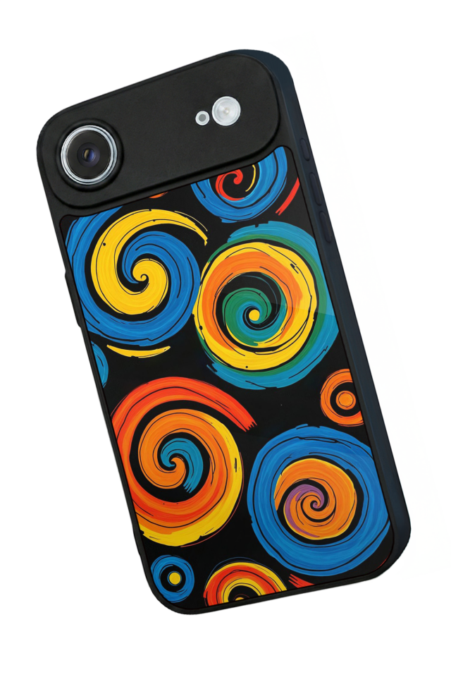 iPhone 17 Air Uyumlu Abstract Tasarımlı Glossy Premium Kılıf