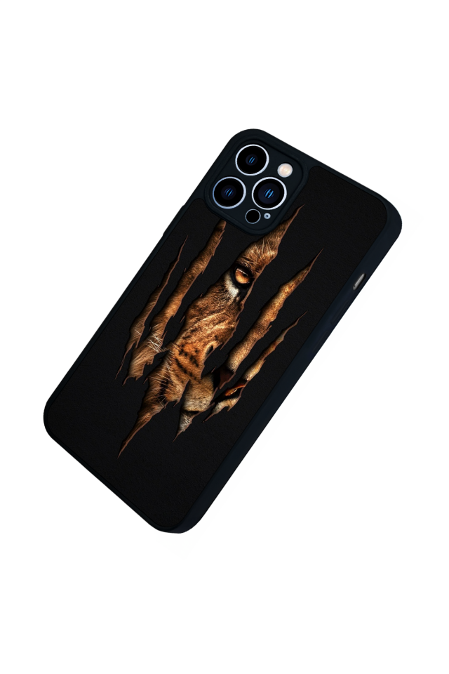 iPhone 12 Pro Max Uyumlu Aslan Tasarımlı Glossy Premium Kılıf