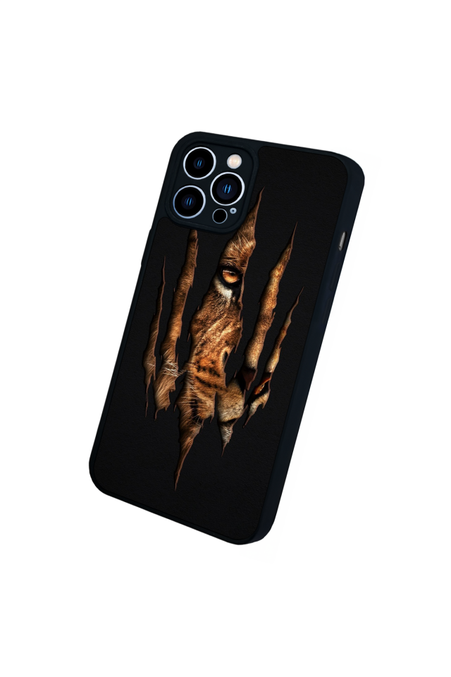 iPhone 12 Pro Max Uyumlu Aslan Tasarımlı Glossy Premium Kılıf