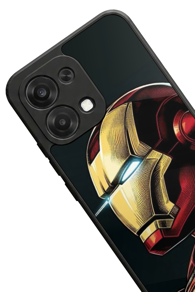 Oppo A6 Pro Uyumlu  Iron Man ( Demir Adam ) Tasarımlı Glossy Premium Kılıf