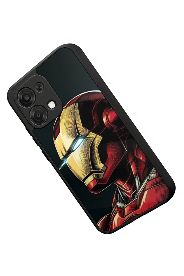 Oppo A6 Pro Uyumlu  Iron Man ( Demir Adam ) Tasarımlı Glossy Premium Kılıf